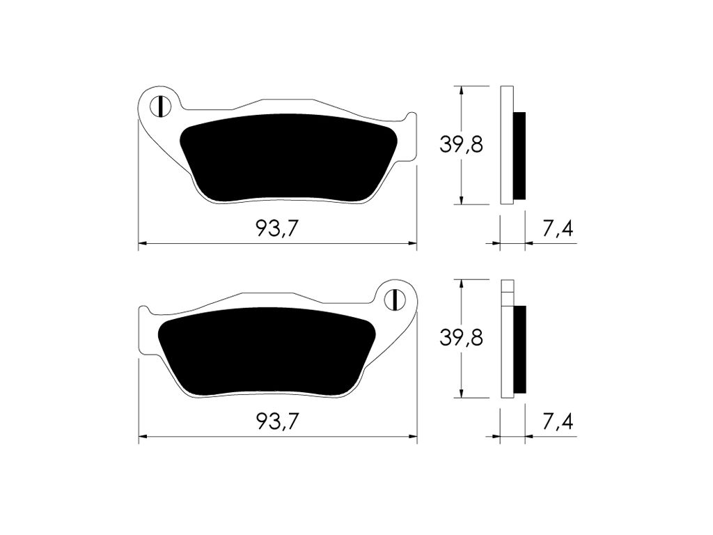 Plaquettes de frein avant MBK Skycruiser / Yamaha X-Max 125 06-09