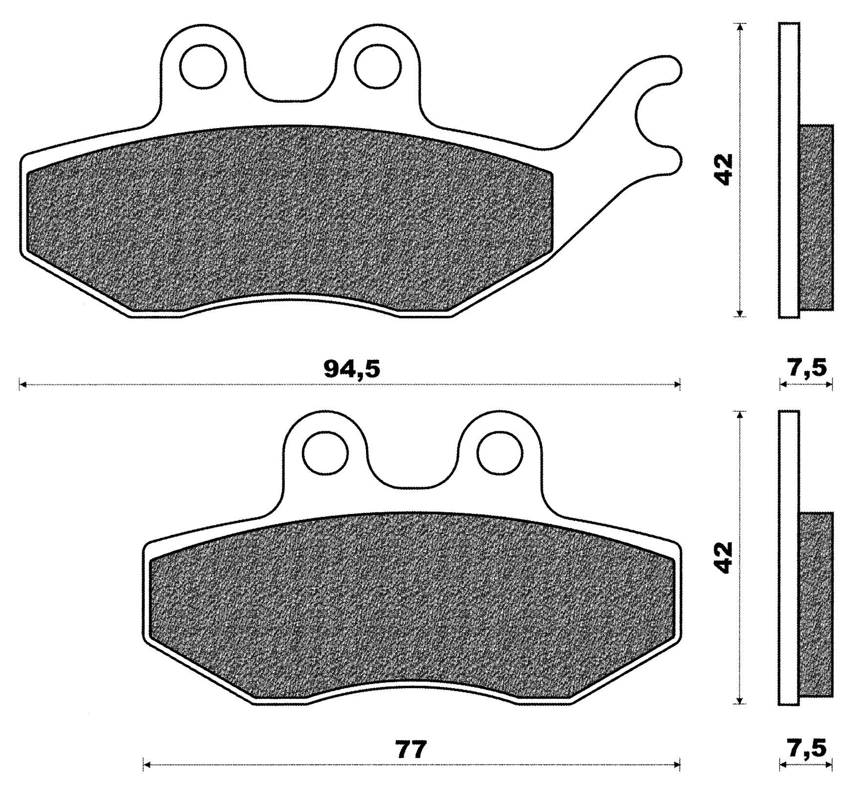 Plaquettes de frein avant C4 Rieju Naked RS2