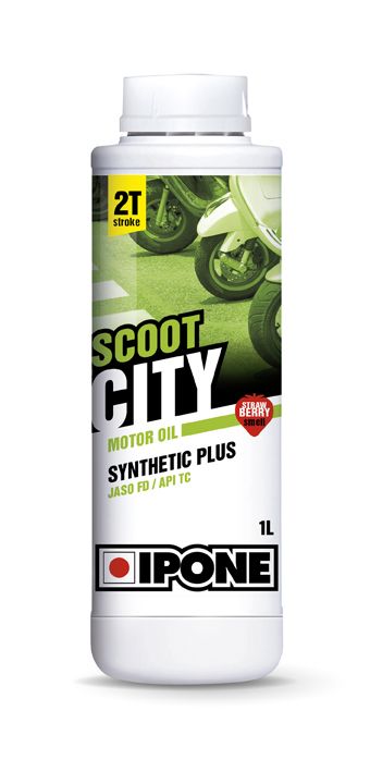 Huile moteur 2T Ipone Scoot City Fraise 1l