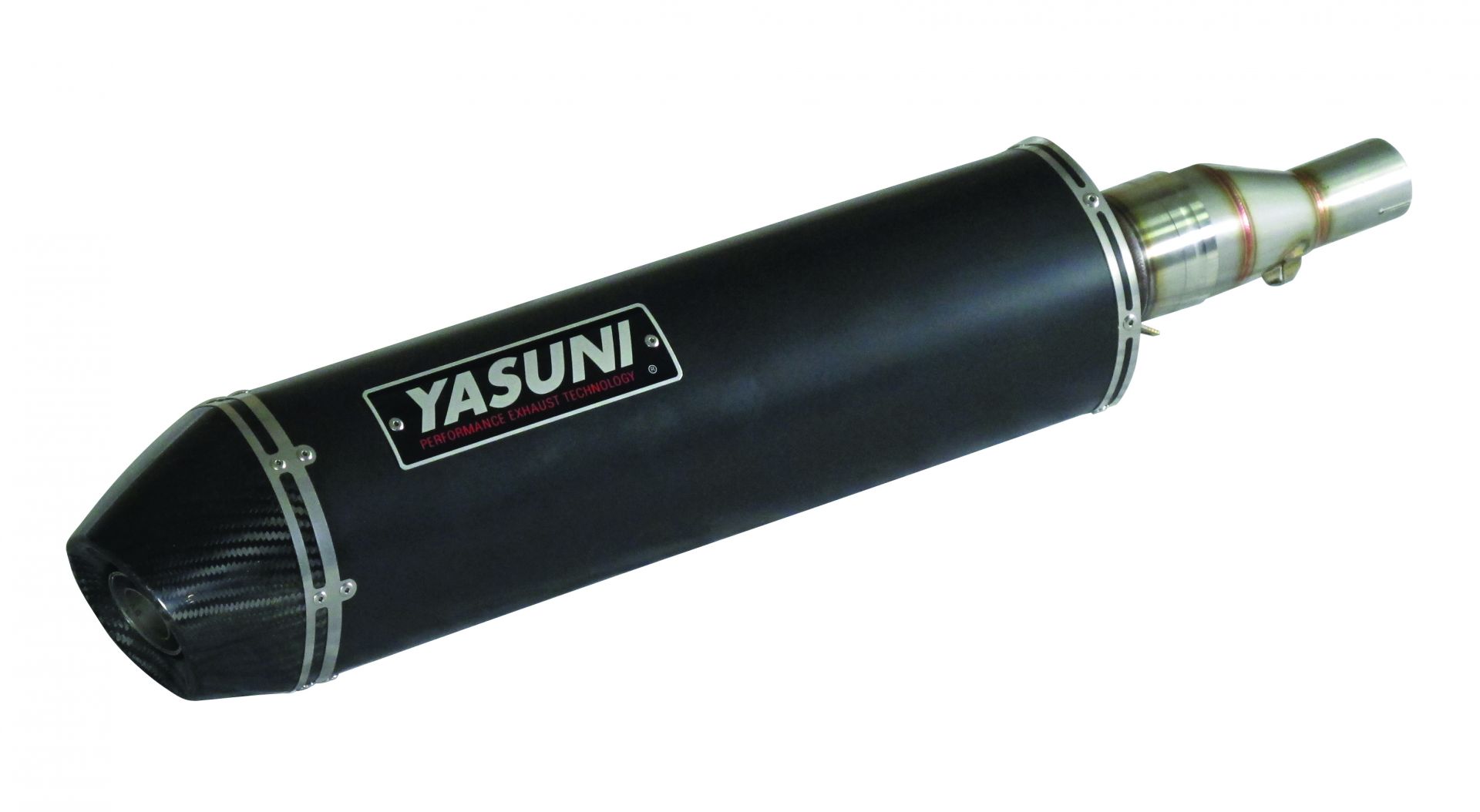 Pot d'échappement Yasuni noir/carbone Piaggio MP3 500