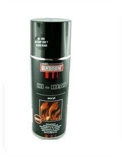 Bombe Haute Température 650 Noir Brillant 400ml Peinture Sur La