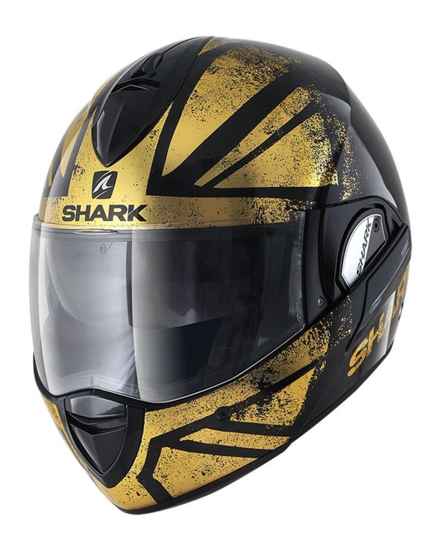 Casque Modulable Shark Evoline 3 Tixer Noirchromeor Casques Moto