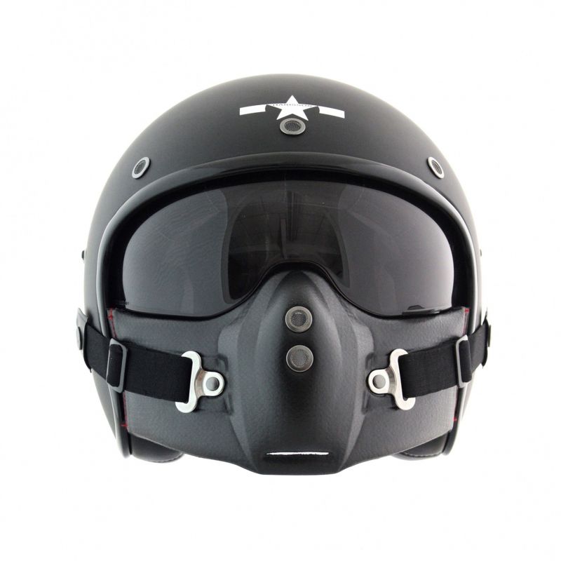 Casque Jet Harisson Corsair Star Déco Noirblanc Mat Casques Moto