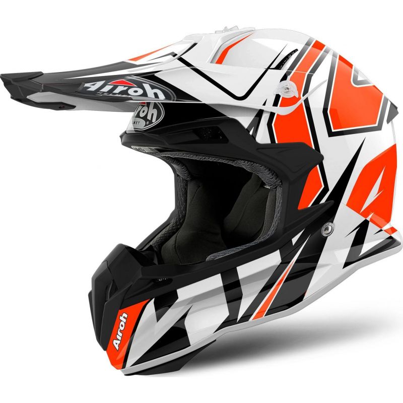 Casque Cross Airoh Terminator Open Vison Shock Orange Casques Moto