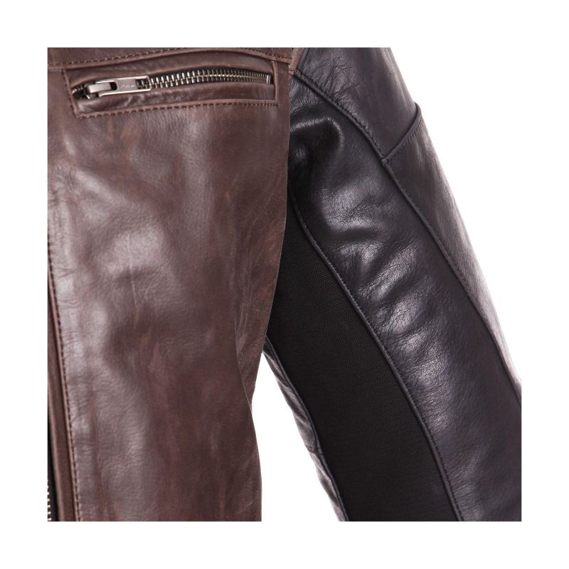 2 Cuir Marronnoir Segura Blouson Nova q4wCWg