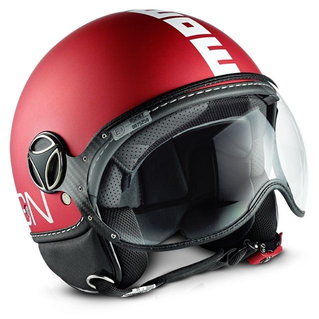 Casque Jet Momo Design Fgtr Classic Rouge Matblanc Casques Moto