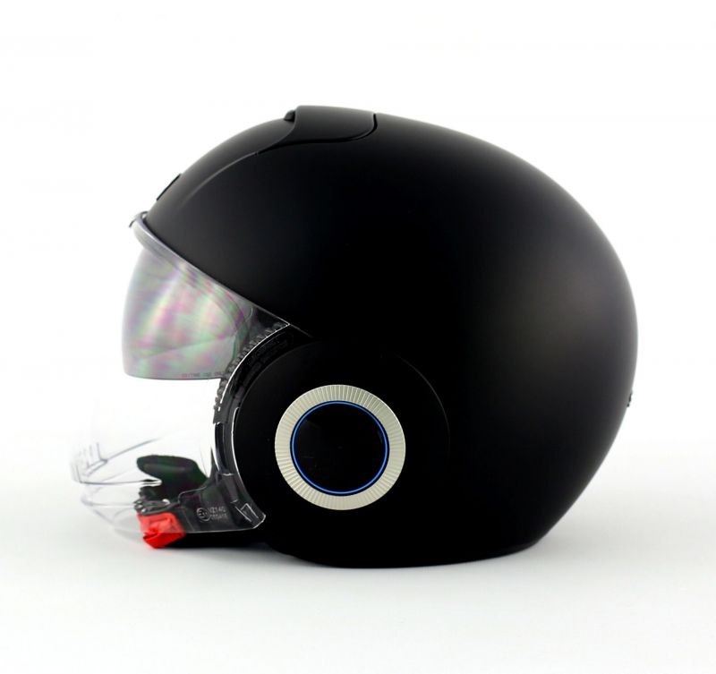 Casque Jet Shark Nano Blank Mat Noirgris Casques Moto Sur La