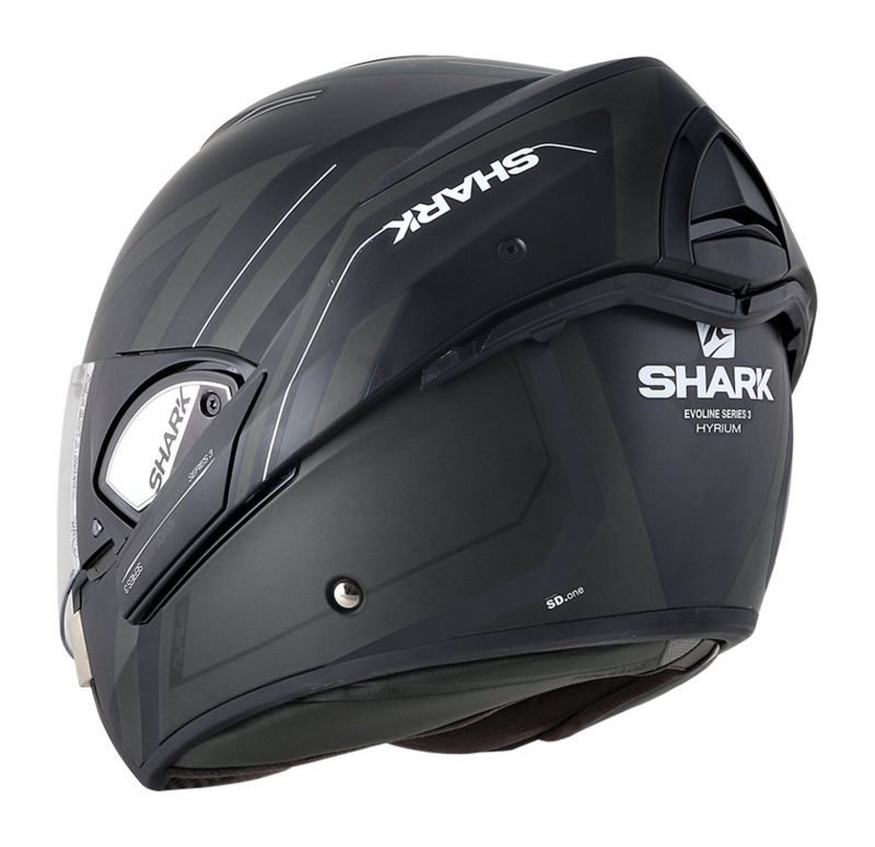 Casque Modulable Shark Evoline 3 Hyrium Mat Noiranthraciteblanc