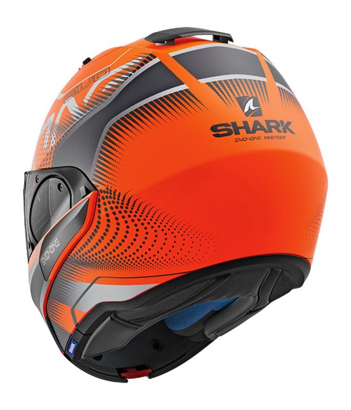 Casque Modulable Shark Evo One 2 Keenser Mat Orangenoiranthracite