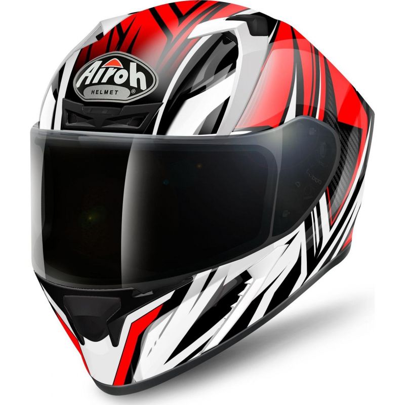 Casque Intégral Airoh Valor Conquer Rouge Casques Moto Sur La