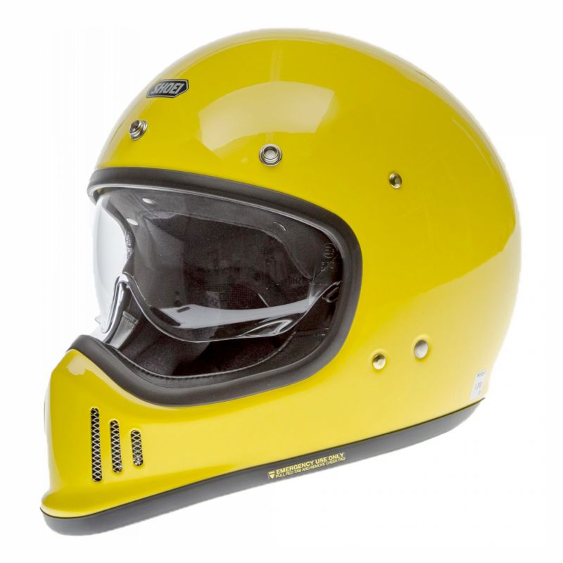 Casque Shoei Ex Zero Jaune Brillant Casques Moto Sur La Bécanerie