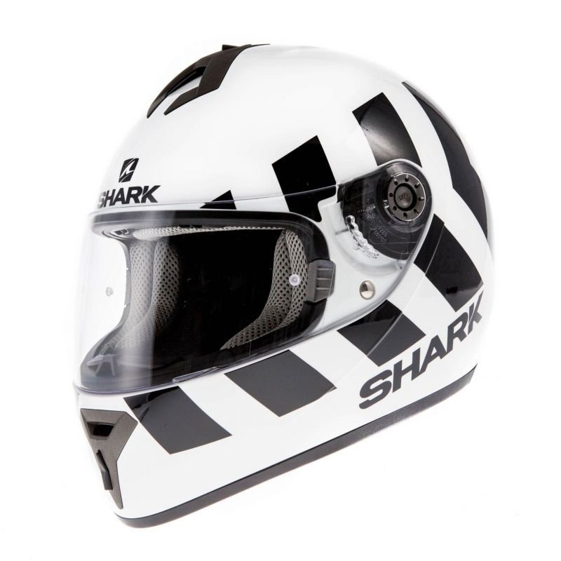 Casque Intégral Shark S600 Pinlock No Panic Blancnoir Casques