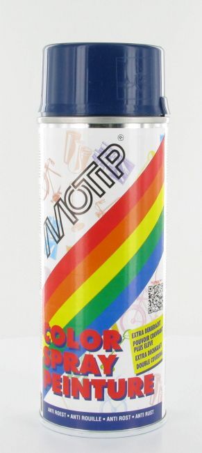 Bombe Peinture Bleu Saphir Brillant Ral 5003 Motip 400 Ml M01631