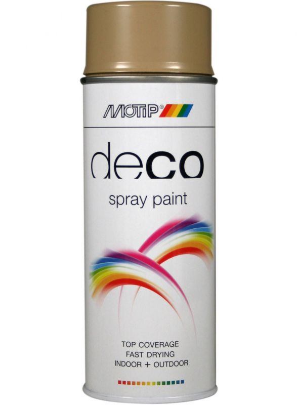 Bombe Peinture Gris Beige Brillant Ral 1019 Motip 400 Ml M01622