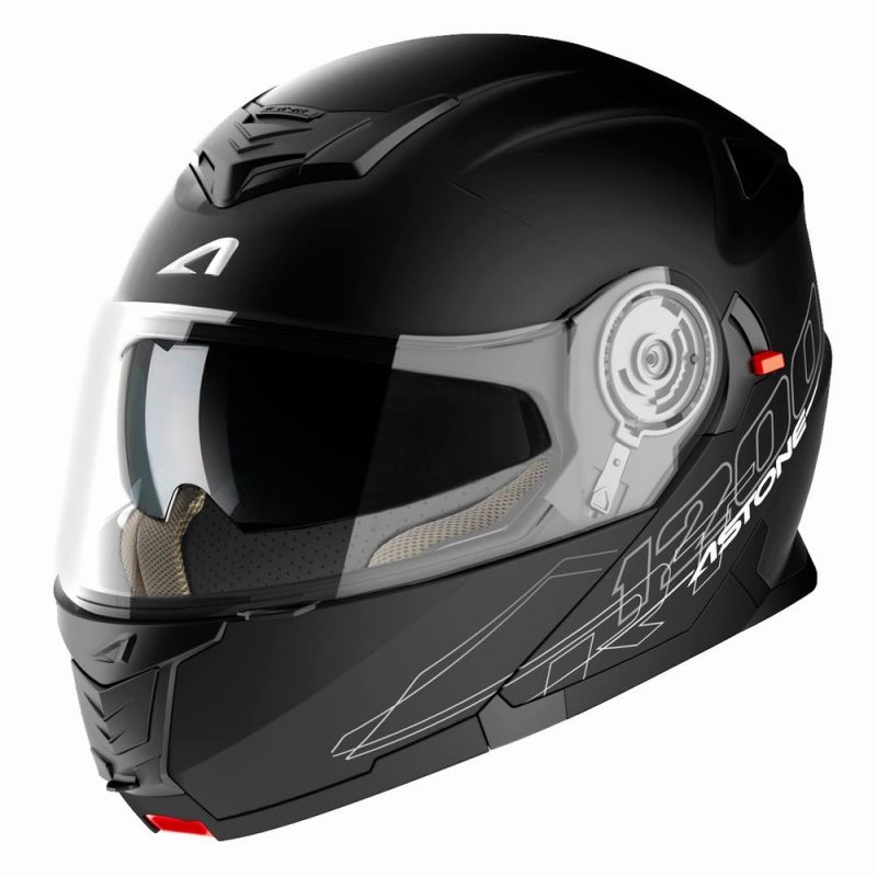 Casque Modulable Astone Rt 1200 Mono Noir Mat Casques Moto Sur La
