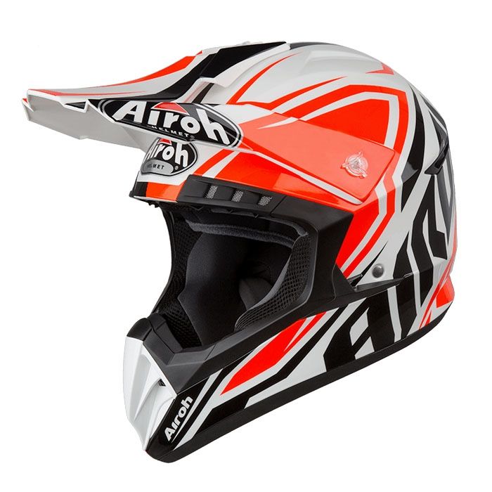 Casque Cross Airoh Switch Impact Orange Brilllant Casques Moto Sur