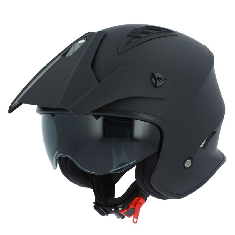 Casque Jet Astone Mini Cross Monocolor Noir Mat Casques Moto Sur