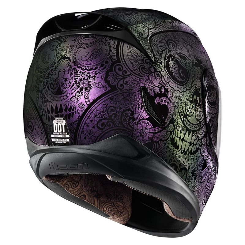 Casque Intégral Icon Airmada Chantilly Opal Caméléon Casques Moto