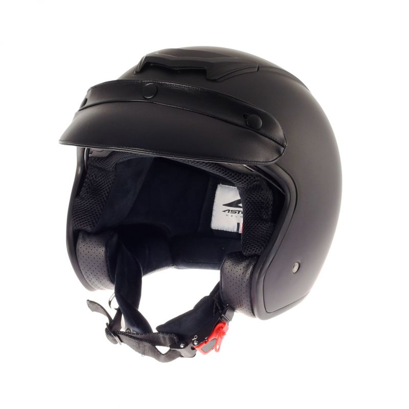 Casque Jet Astone Sportster 2 Monocolor Noir Mat Casques Moto Sur