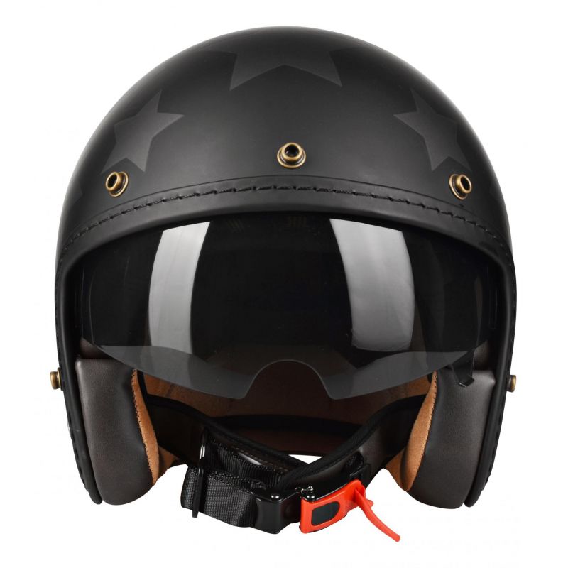 Casque Jet Lazer Mambo Evo Us Biker Noirorange Casques Moto Sur