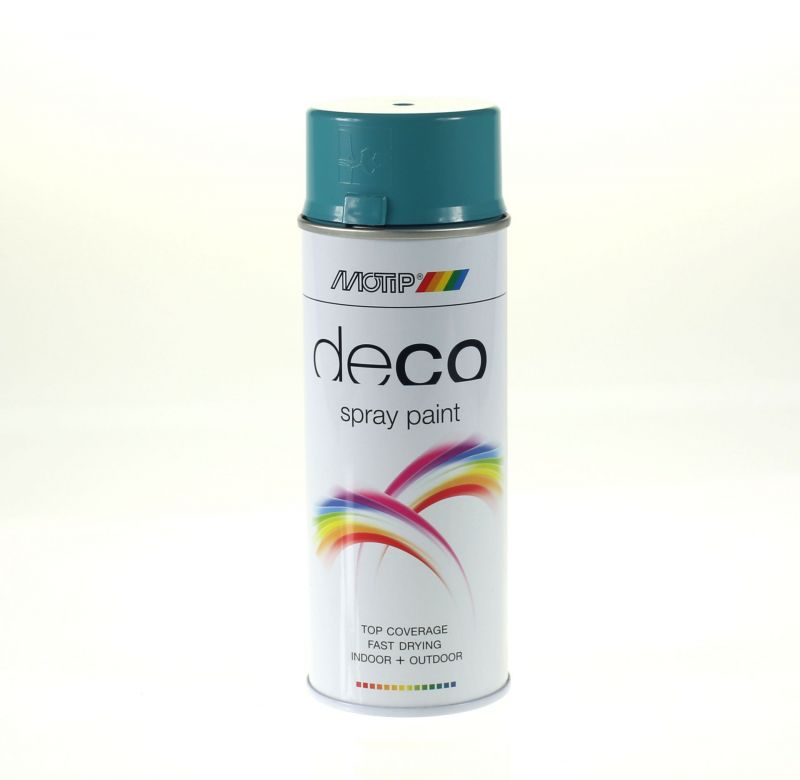Bombe Peinture Bleu Turquoise Brillant Ral 5018 Motip 400 Ml M01641