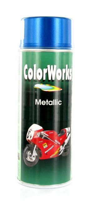 Bombe Peinture Bleu Métallique Motip 400ml Peinture Sur La Bécanerie