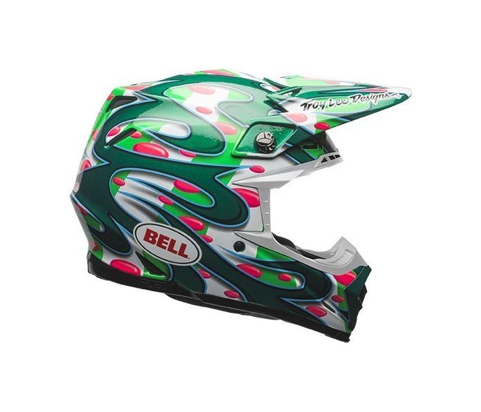 Casque Cross Bell Moto 9 Carbon Flex Mcgrath Replica Vert Casques