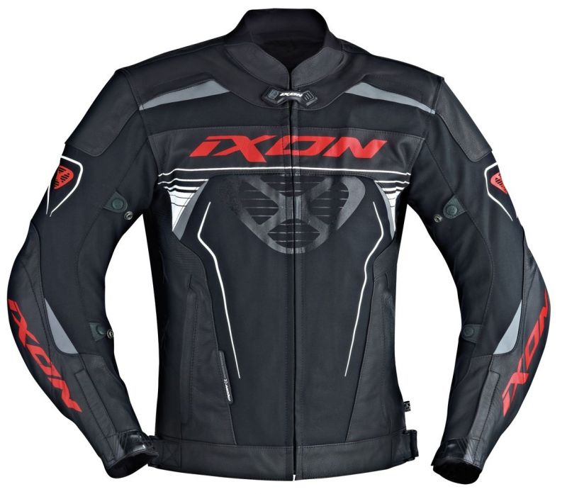 route Équipement noirblancrouge Ixon sur Blouson La cuir FRANTIC qwXySz