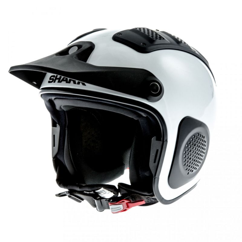 Casque Shark Atv Drak Blanc Azur Casques Moto Sur La Bécanerie
