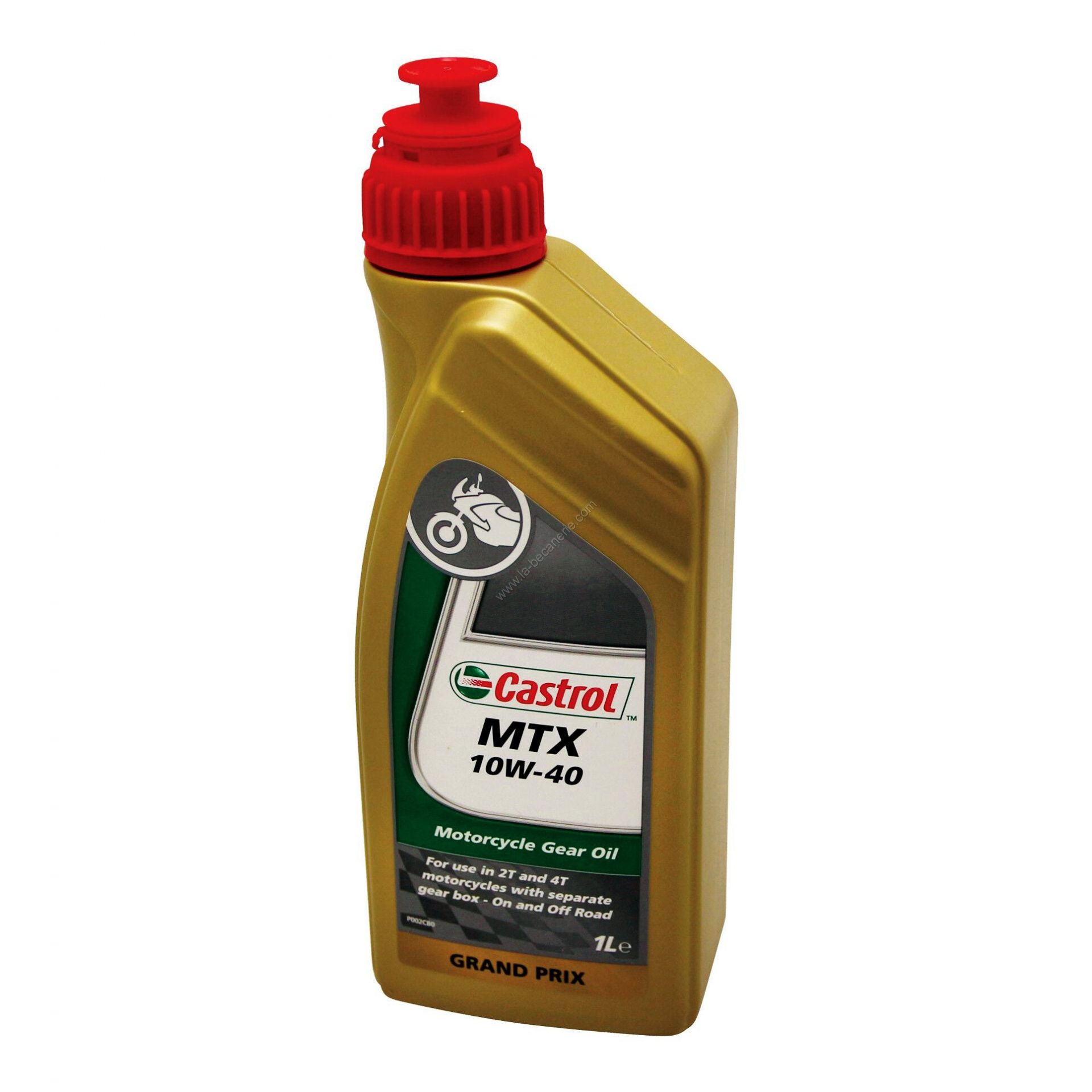 Huile de boîte Castrol MTX 10W40 1l Lubrifiant sur La Bécanerie