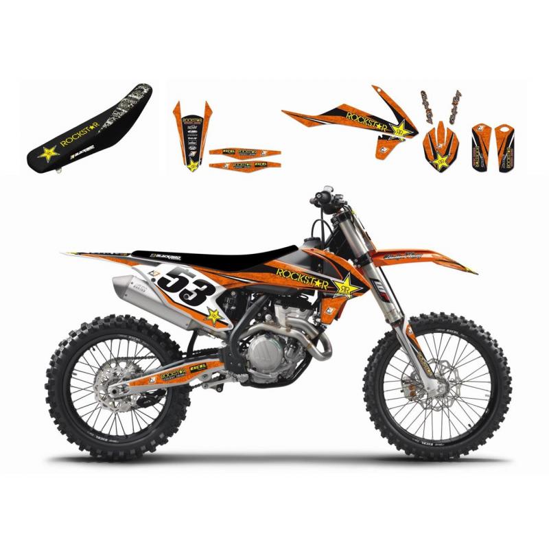 Kit déco + Housse de selle Blackbird Rockstar Energy KTM 450 SX-F 16-