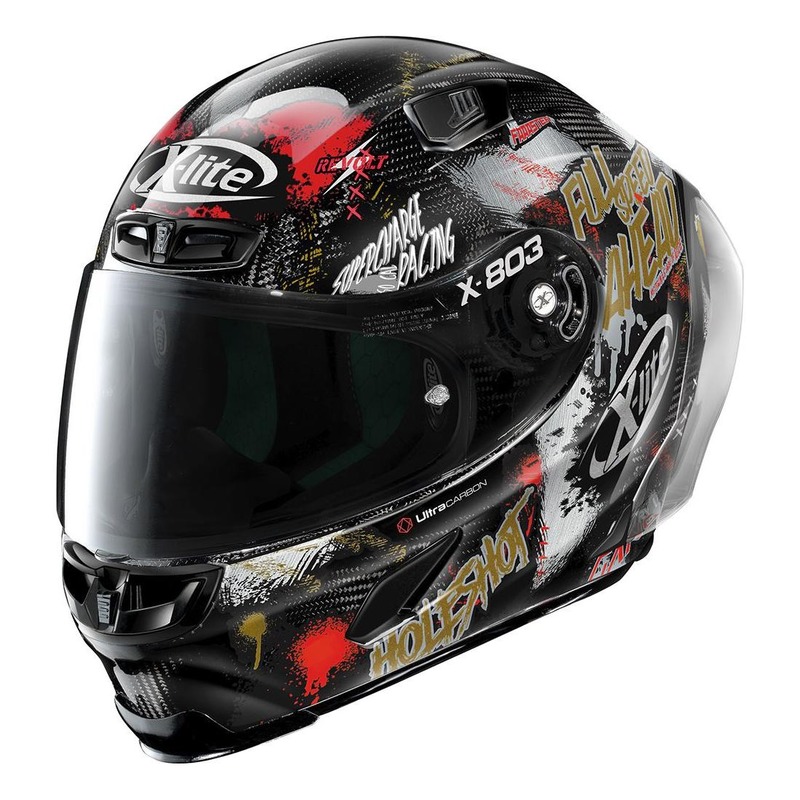Casque intégral X-Lite X803 RS Ultra Carbon Holeshot multicolore/carb