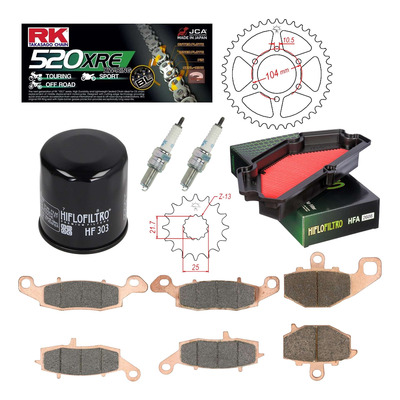 Kit entretien NF Prokit premium Kawasaki ER-6N 650 2014-17