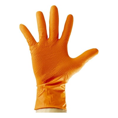 Boîte de 100* gants JBM nitrile orange
