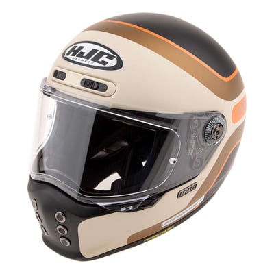 Casque intégral HJC V10 Grape noir/beige/bronze mat
