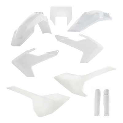 Kit plastique complet Acerbis Husqvarna TE/FE 17-19 Blanc Brillant