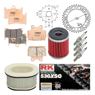 Kit entretien NF Prokit premium Yamaha FZS 600 Fazer 1998-03