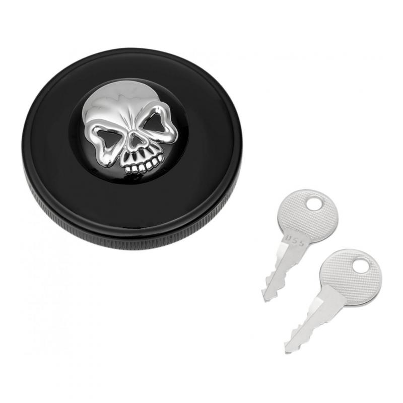 Bouchon de réservoir Drag Specialties non ventilé tête de mort Harl