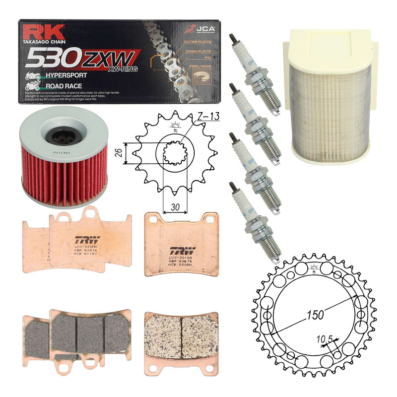 Kit entretien NF Prokit premium Yamaha XJR 1300 1999-01