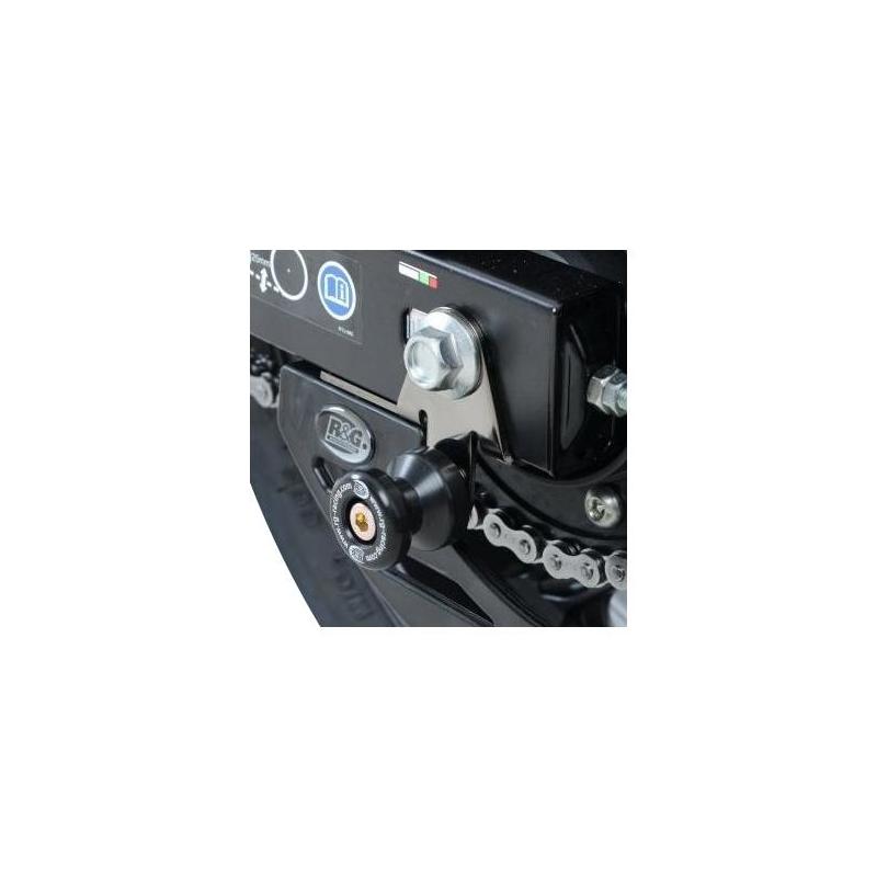 Diabolos de bras oscillant R&G Racing noir sur platine Honda CBR 300 R