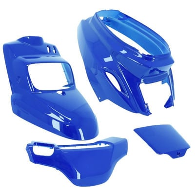 Kit carénage bleu Yamaha (4 pièces) pour Mbk 50 Booster 04- / Yamaha 50 Bw's 04-