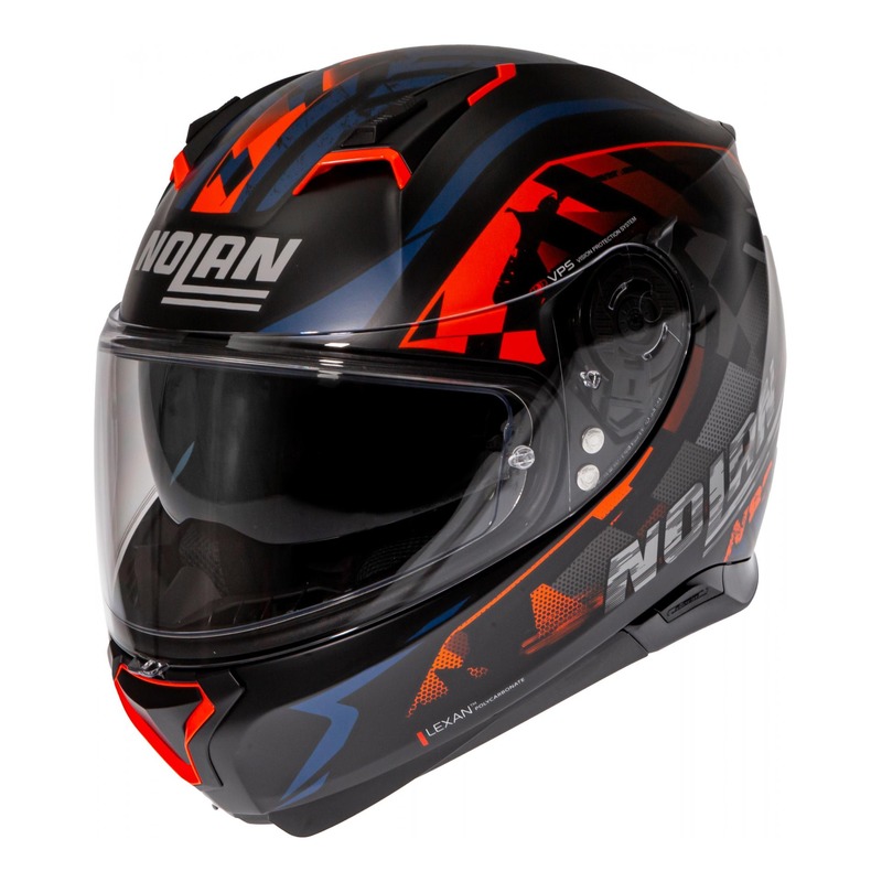 Casque intégral Nolan N87 Venator N-Com Mat noir/orange/bleu- 2XS