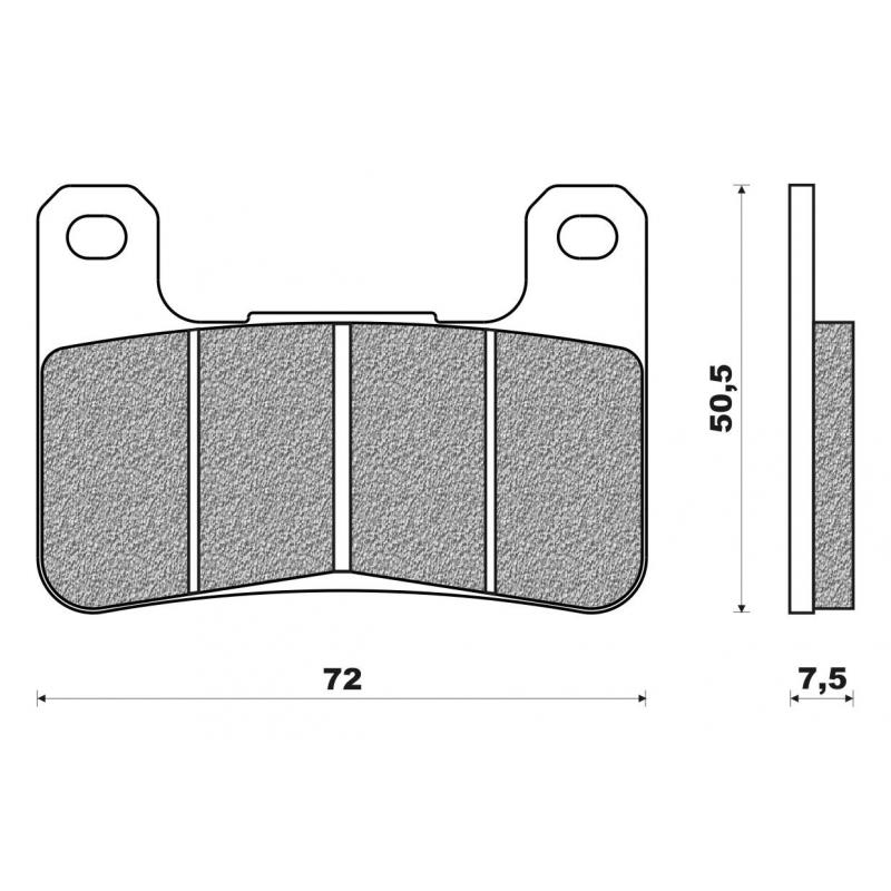 Plaquettes de frein Newfren FD0362SP pour Kawasaki Z 1000 10- / ZX-10R