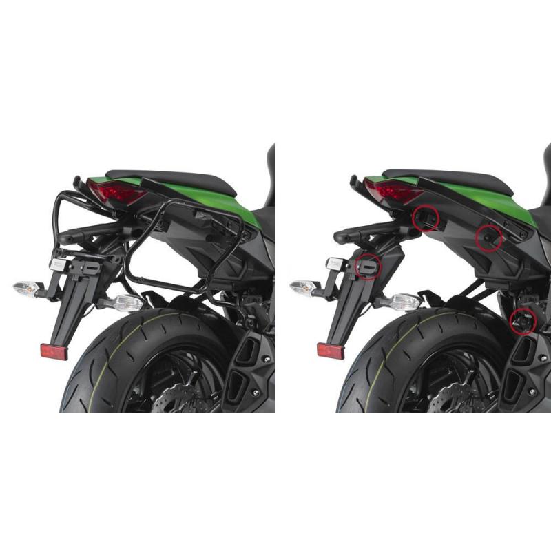 Supports de valises latérales à liaison rapide Givi PLXR Kawasaki Z