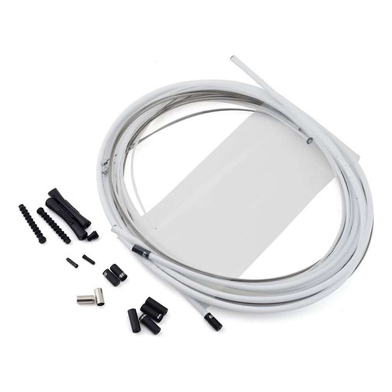 Câble et gaine de dérailleur Sram Slickwire Ø4mm blanc