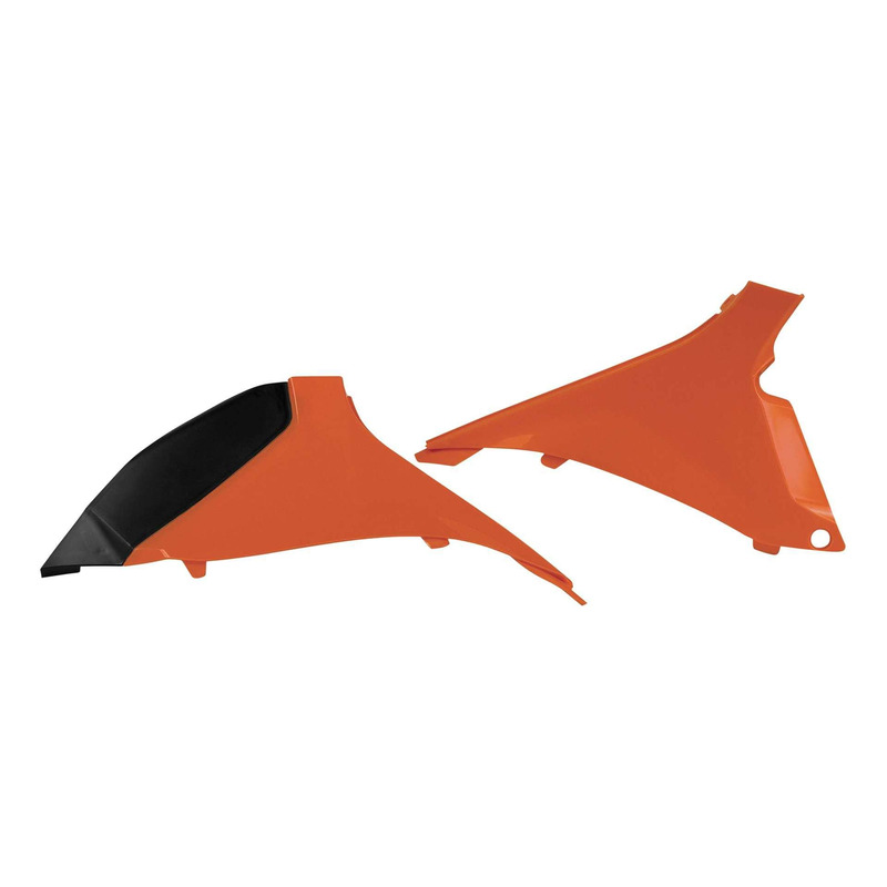 Caches de BoÃÂ®te ÃÂ  Air ACERBIS Orange / Noir Ã¢   KTM 250 ÃÂ  450 SXF 1