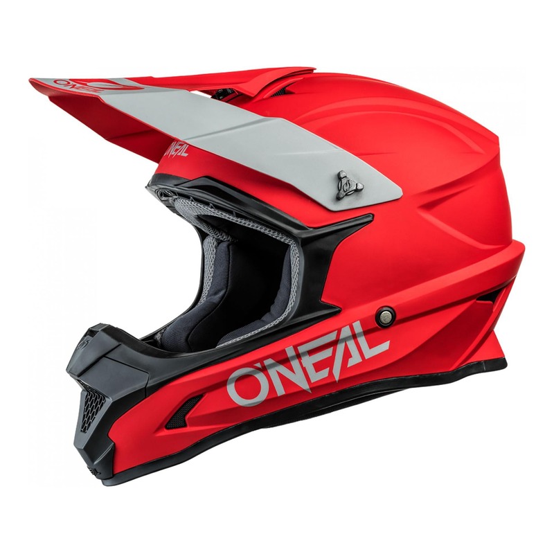 Casque cross O’Neal 1SRS Solid rouge- XS