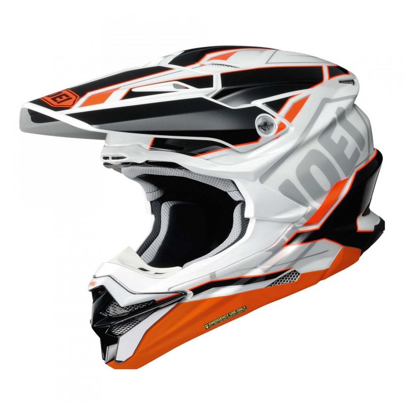 Casque cross Shoei VFX-WR Allegiant TC-8 blanc/orange/noir- XS