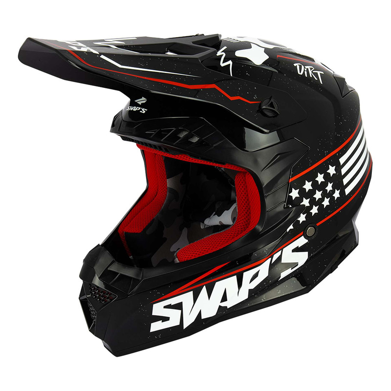 Casque cross Swaps S849 2FASTER Satan