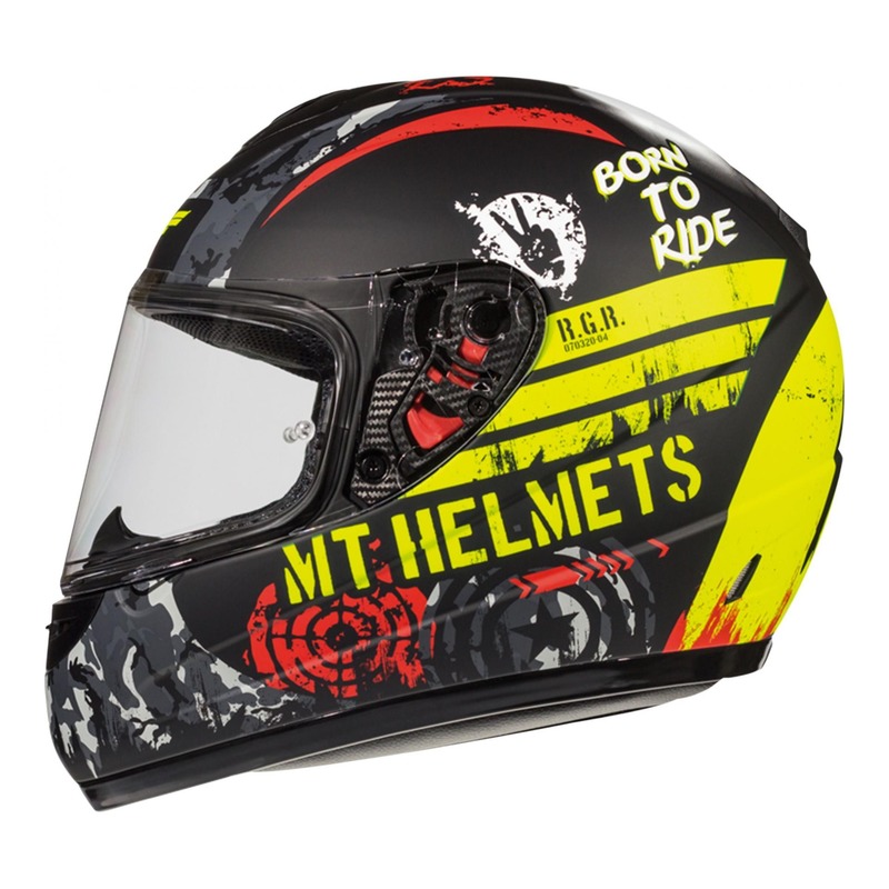 Casque intégral enfant MT Helmets Kid Thunder Sniper noir/jaune mat-